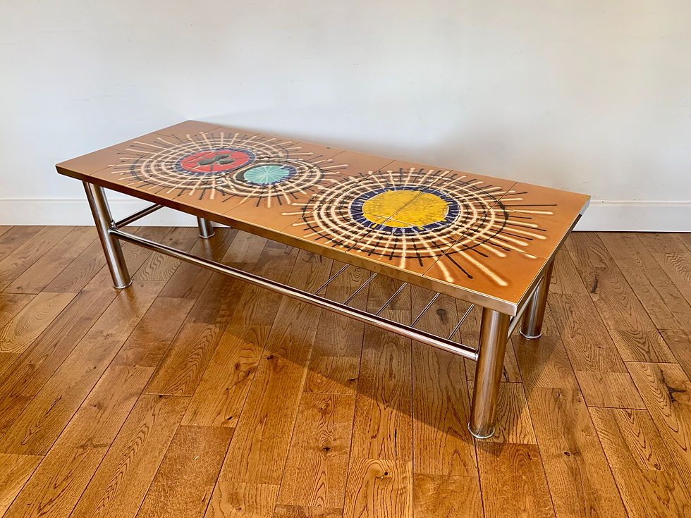 Thumbnail: Vintage Tiled Coffee Table Juliette Belarti #867