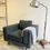 Miniatura: Contemporary Dark Grey Sandringham Armchair styled