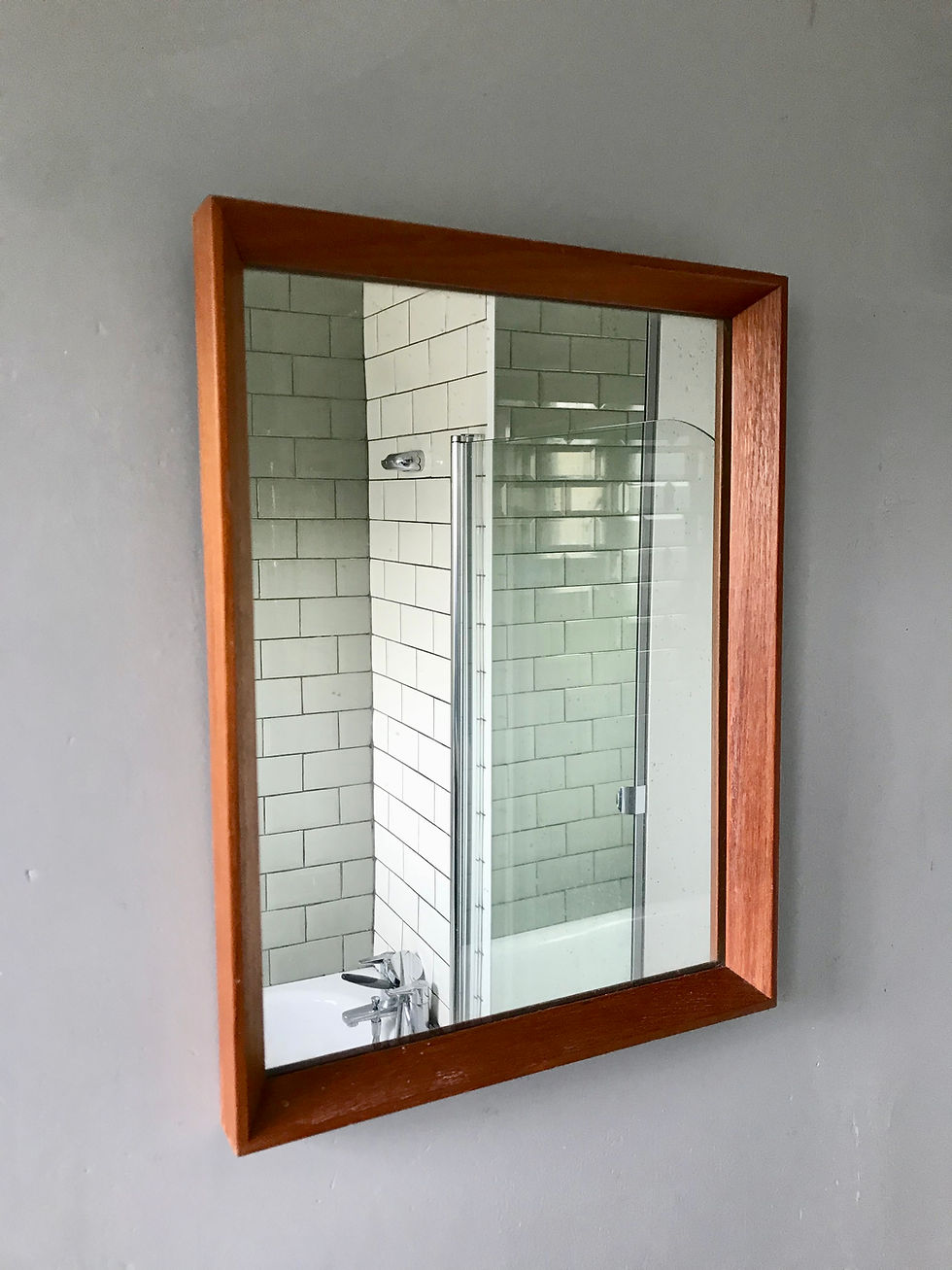 Miniatura: Vintage Retro Mirror Wood Frame #567