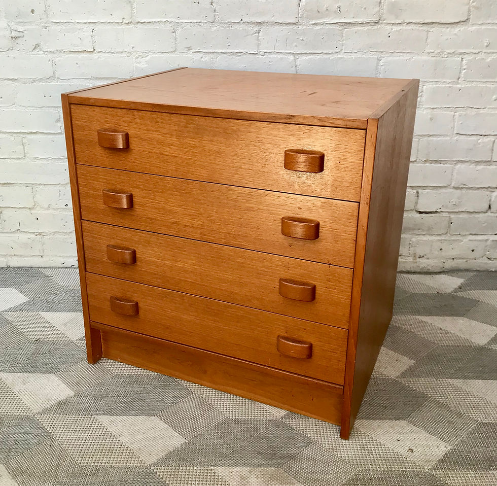 Miniatura: Vintage Highboard Sideboard Cabinet Bookshelf Danish #848