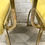 Miniature : Pair of Vintage Carver Chairs Metal Yellow #669