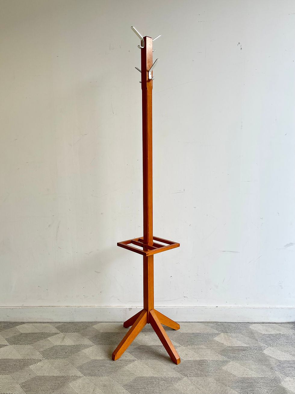 Miniatura: Vintage  Wooden Freestanding Coat Rack