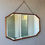 Miniature : Vintage Octagonal Wall Mirror Wood Frame
