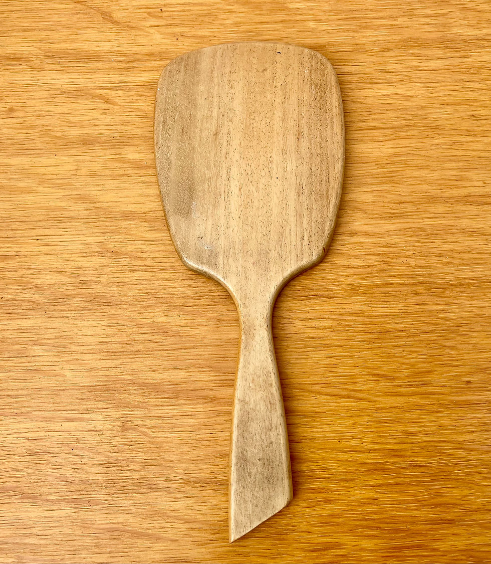 Miniatura: Vintage Wooden Hand Mirror