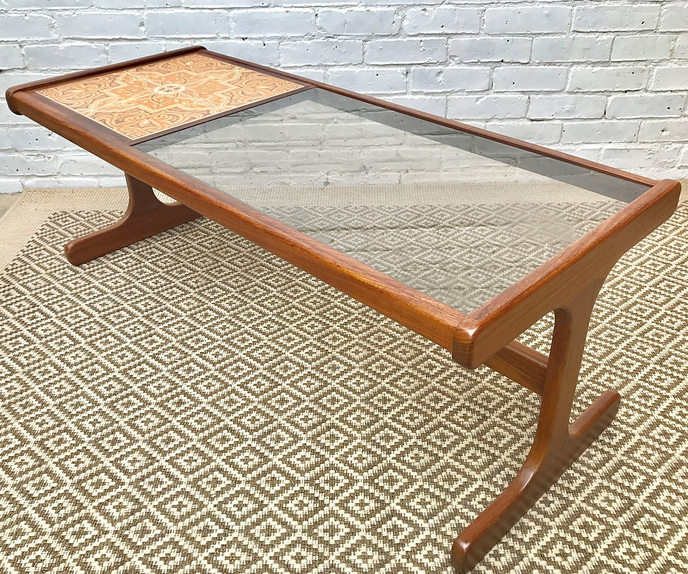 Miniatura: G Plan Tile and Glass Coffee Table #368