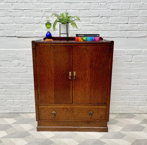 Vintage Art Deco Linen Cabinet Cupboard | Design by Davies