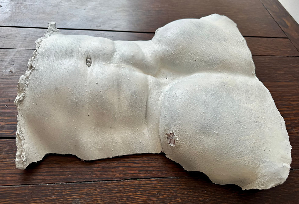 Miniature : Cast or Sculpture of a Male Torso left side