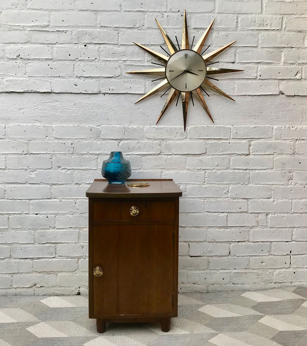 Miniatura: Vintage Retro Bedside Table Cabinet Cupboard #557