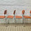 Miniatura: 4 ORANGE DINING CHAIRS