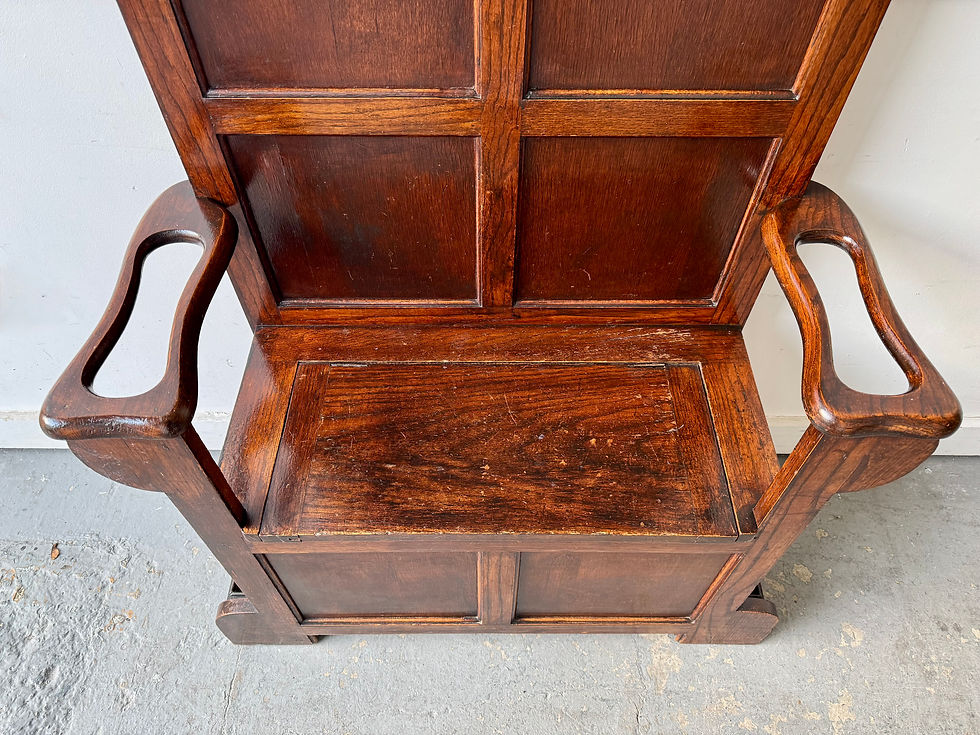 Miniatura: Art Deco Hall Coat Stand with Mirror open