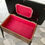 Miniature : Vintage Retro Sewing Box Table Red #617
