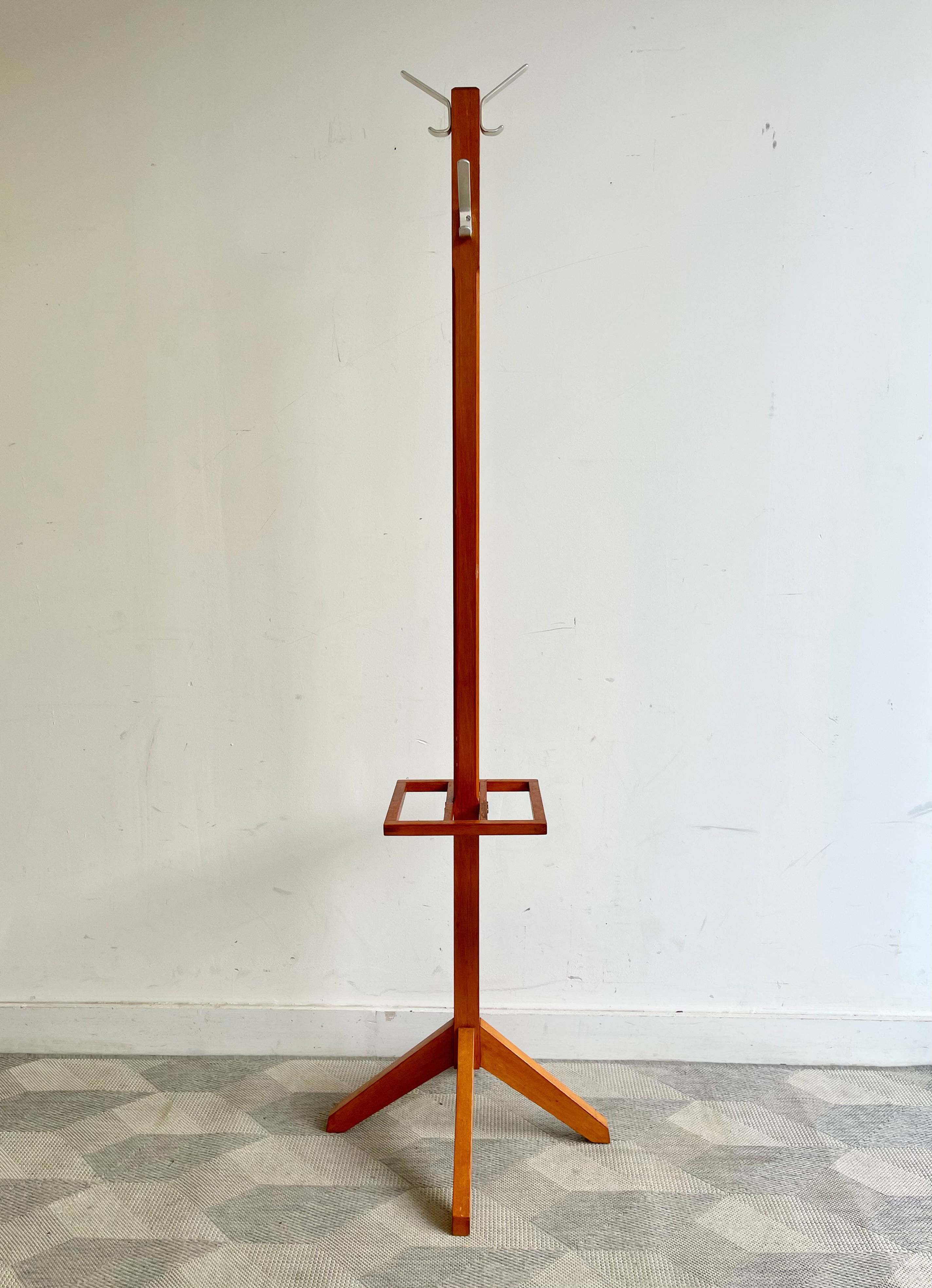 Vintage  Wooden Freestanding Coat Rack