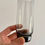 Miniatura: Set of 6 Vintage Drinking Glasses Smoked Glass Slovakia scale