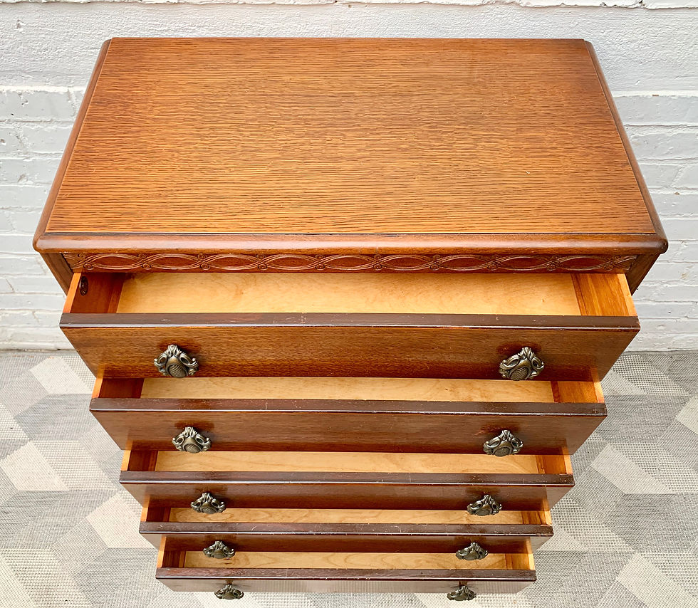 Miniature : Vintage Chest of Bedroom Drawers by Lebus #D484