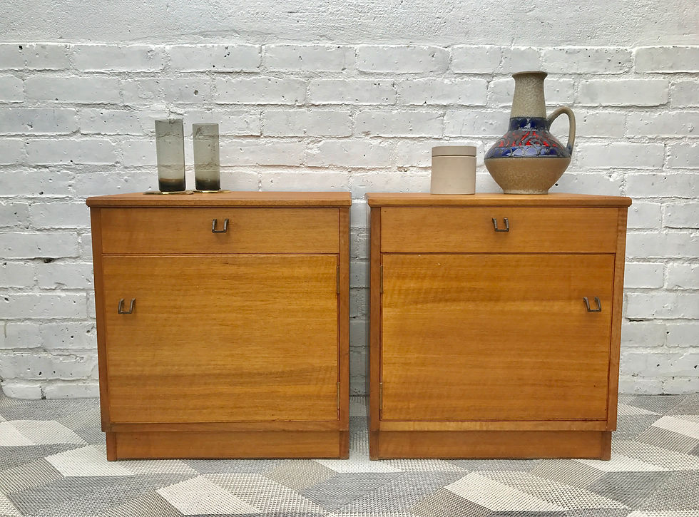 Pair of Vintage Alfred Cox Bedside Tables #411