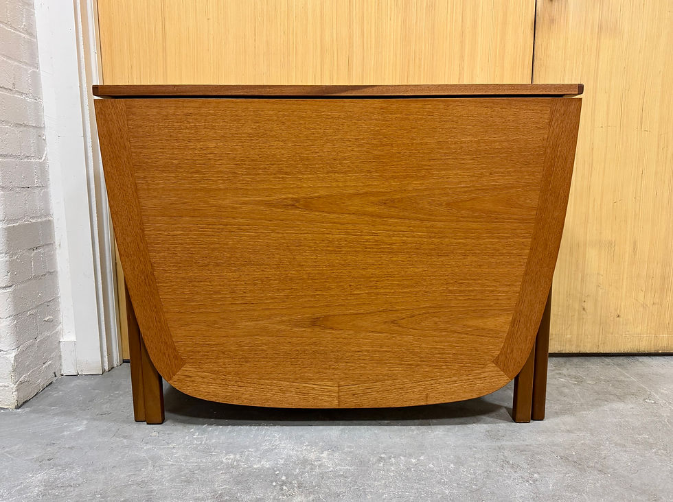 Vintage Teak Folding Gate Leg Dining Table