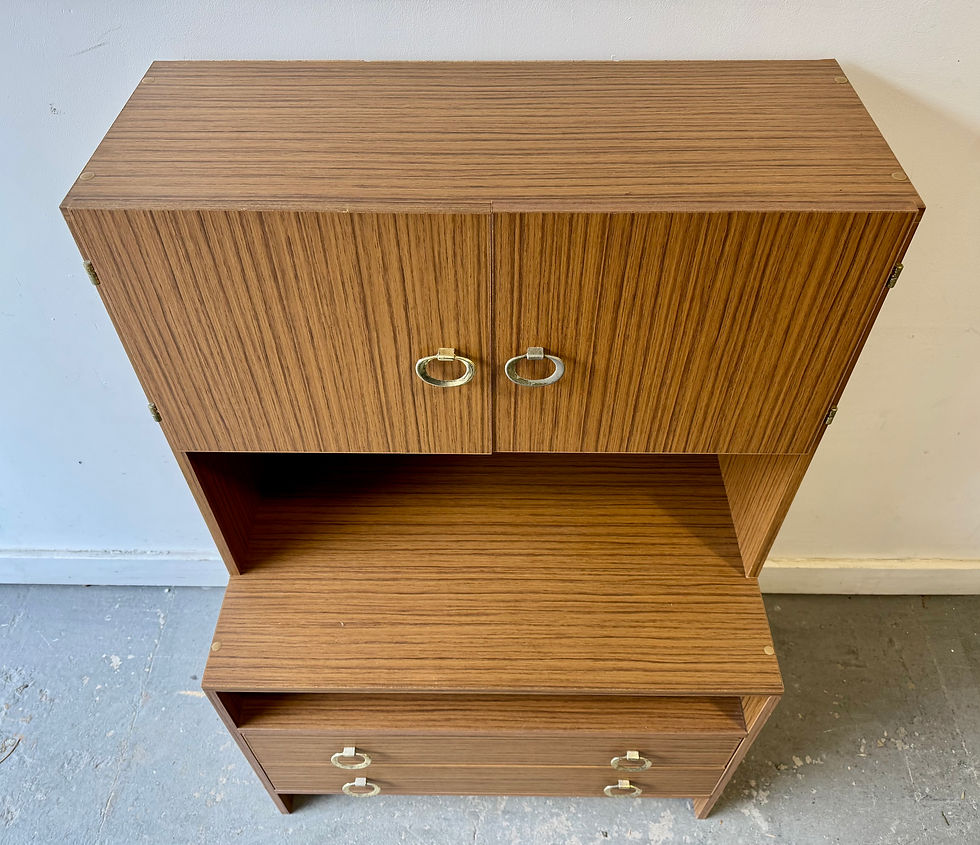 Miniatura: Vintage Wall Unit Cabinet with Drawers