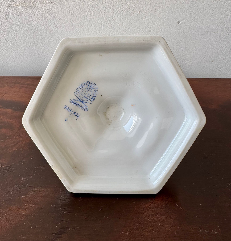 Thumbnail: Porcelain Candlestick Orange by Herend