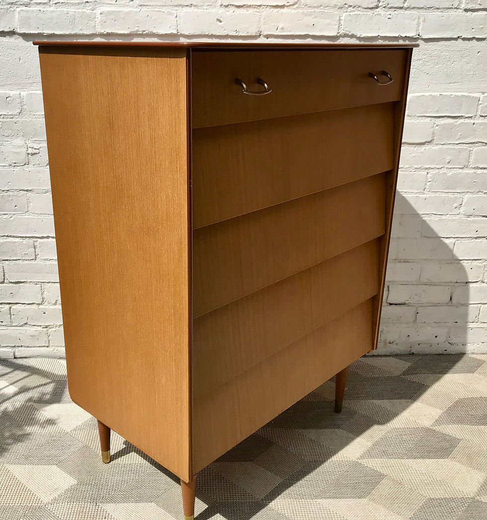Miniatura: Vintage Retro Tallboy Large Drawers #737