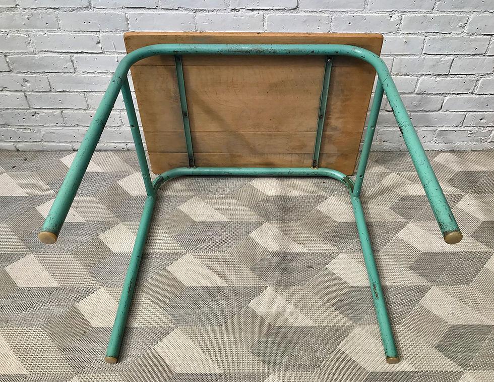 Miniatura: Vintage Industrial Desk Metal Wood School #795