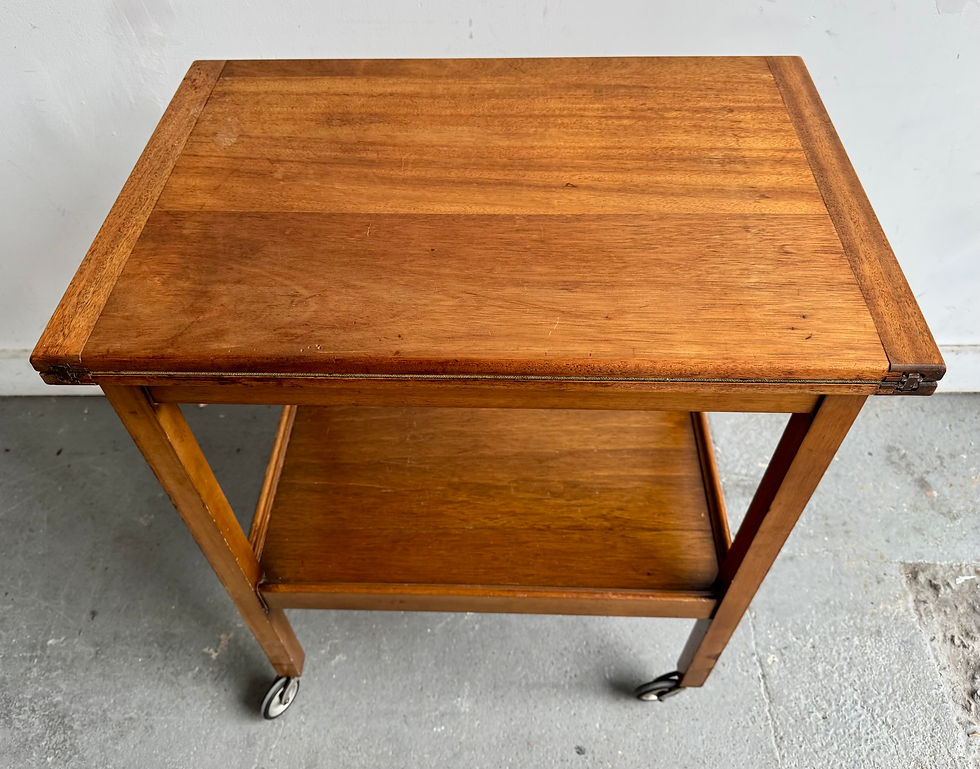 Miniatura: Vintage Teak Trolley Card Table