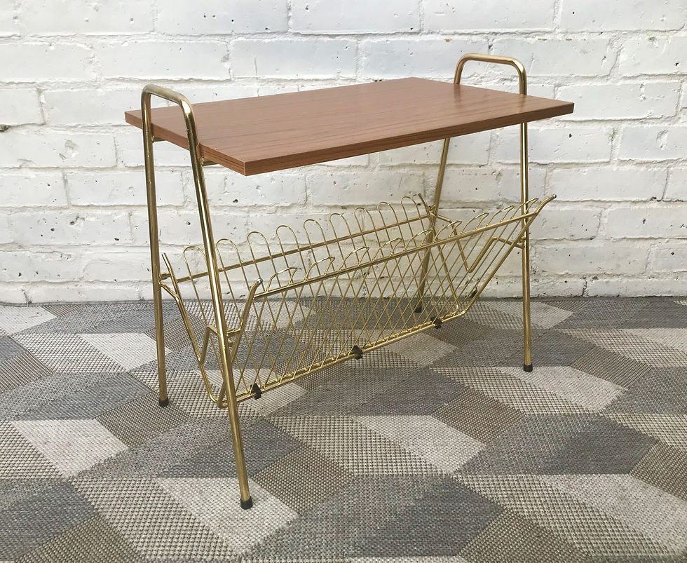 Miniature : Vintage Coffee Table Magazine Rack #890