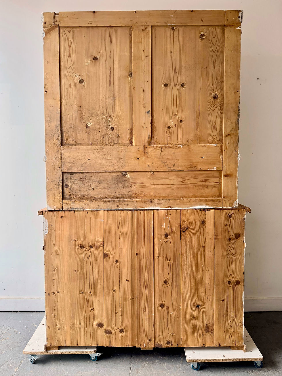 Miniatura: Antique Kitchen Dresser Cabinet back