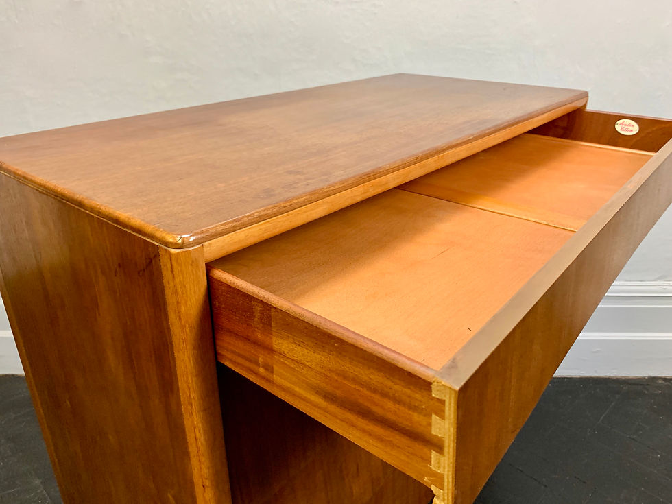Miniature : Vintage Chest of 4 Drawers Large Teak Bedroom #942