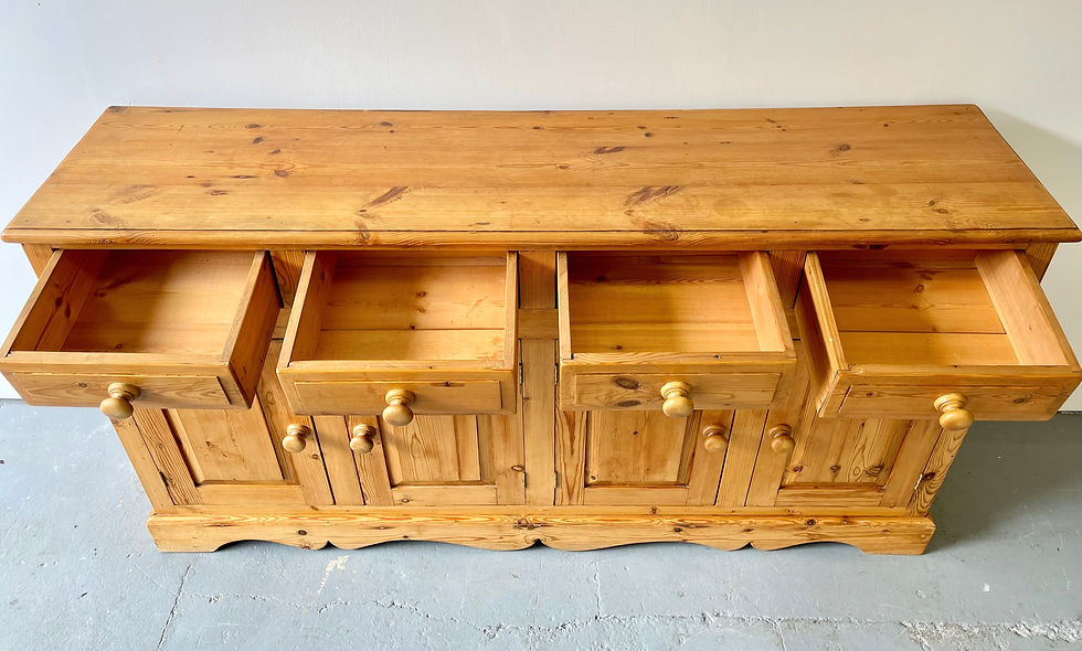 Miniatura: Vintage Pine Sideboard with Drawers