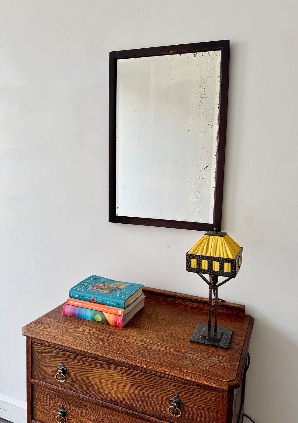 Miniature : Vintage Rectangular Wall Mirror