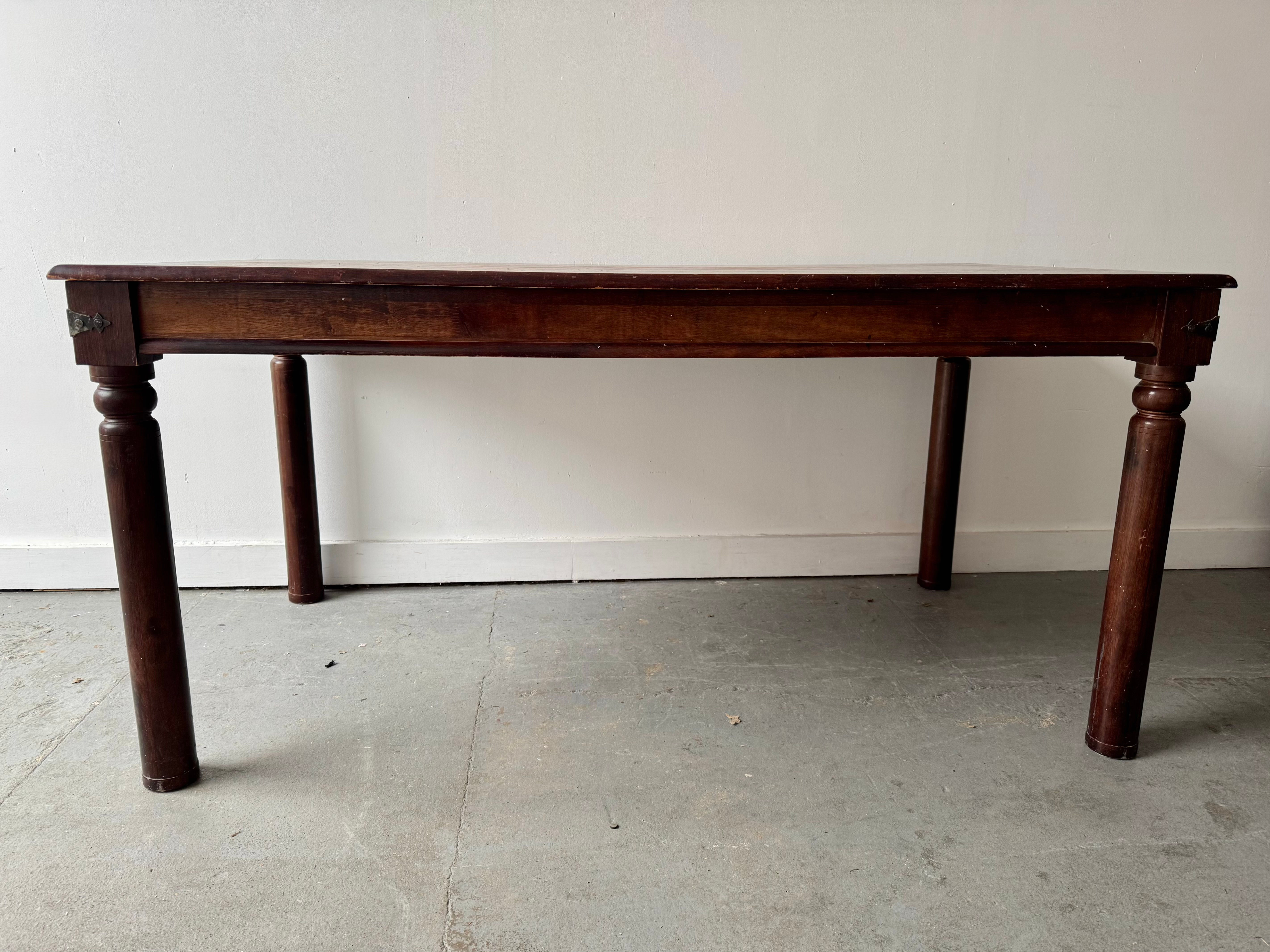 Large Wooden Dining Table