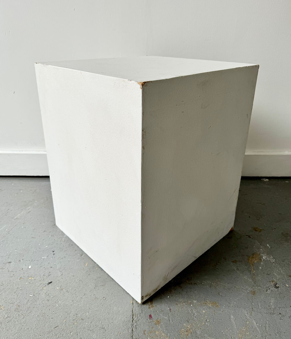Thumbnail: Small MDF Wooden Plinth Painted White