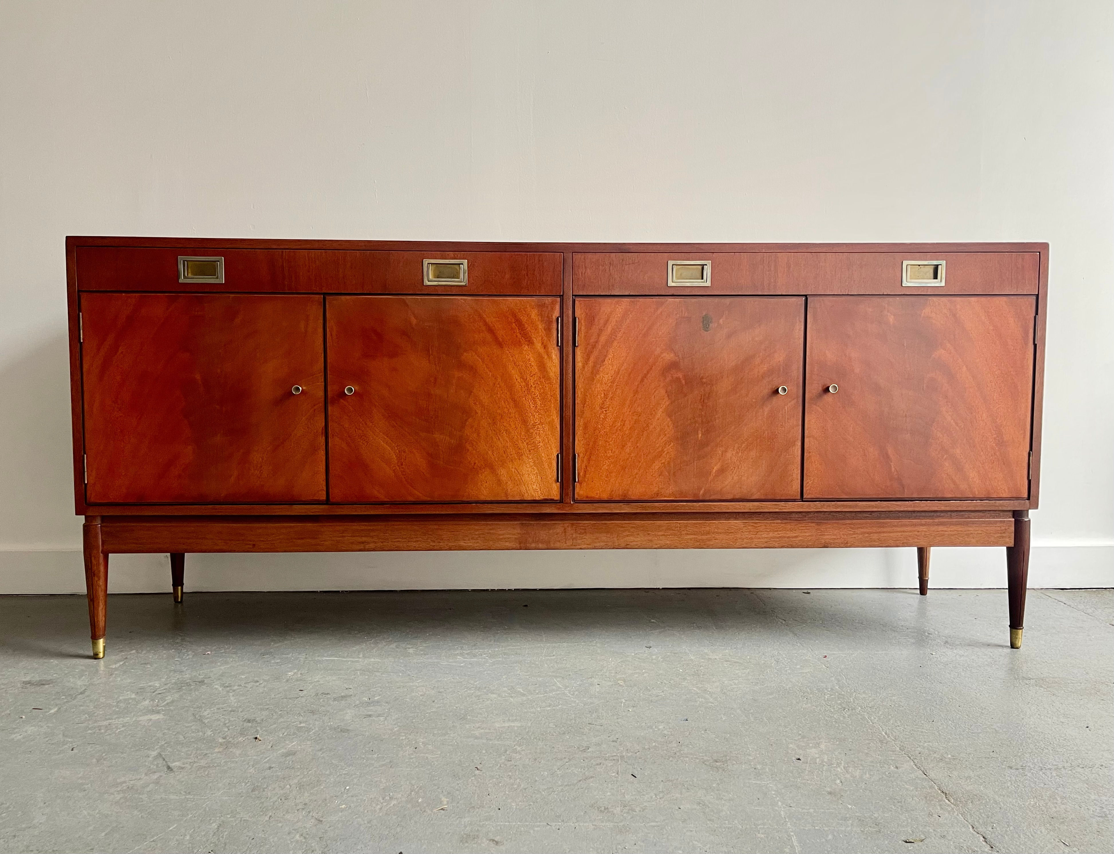 Mid Century Sideboard with Drawers front