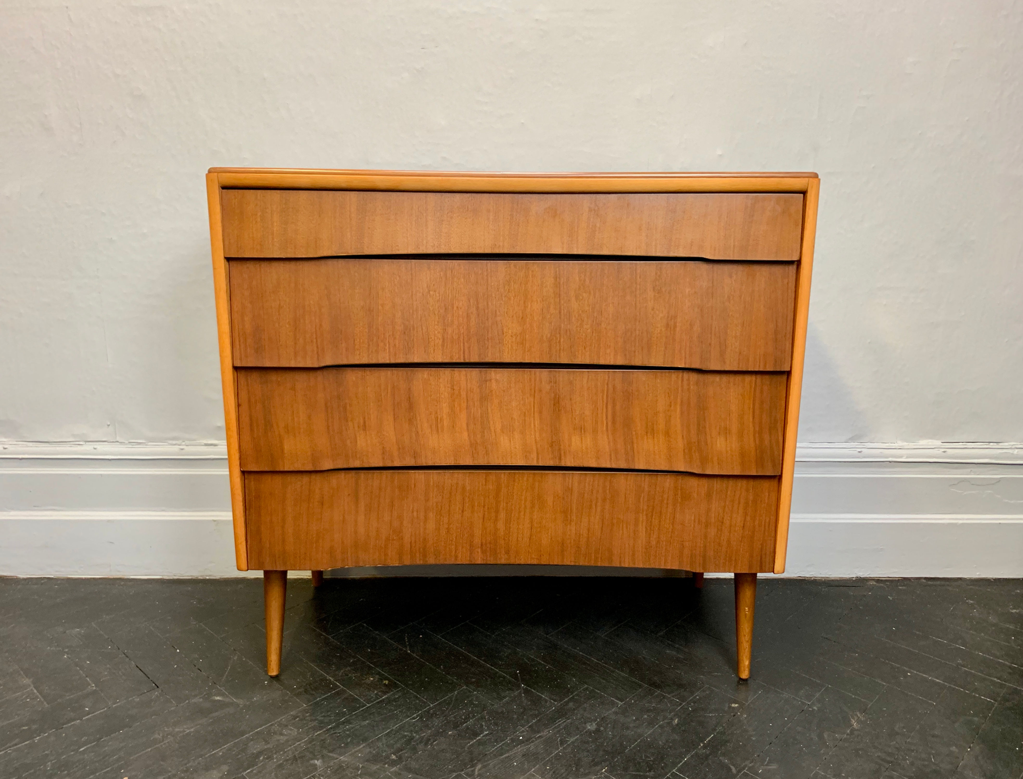 Vintage Chest of 4 Drawers Large Teak Bedroom #942