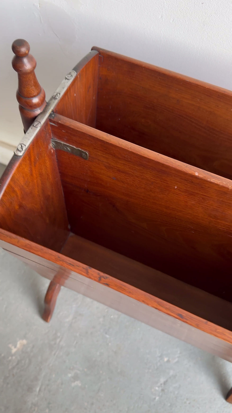 Miniature : Antique Victorian Mahogany Canterbury or Sewing Box