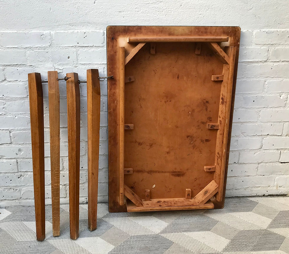 Miniature : Vintage Retro Kitchen Dining Table Desk #666