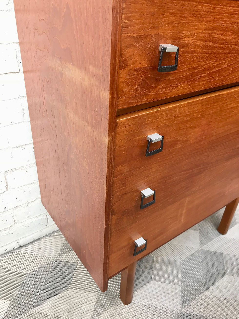 Miniatura: Vintage Tallboy Chest of Drawers Bedroom #851