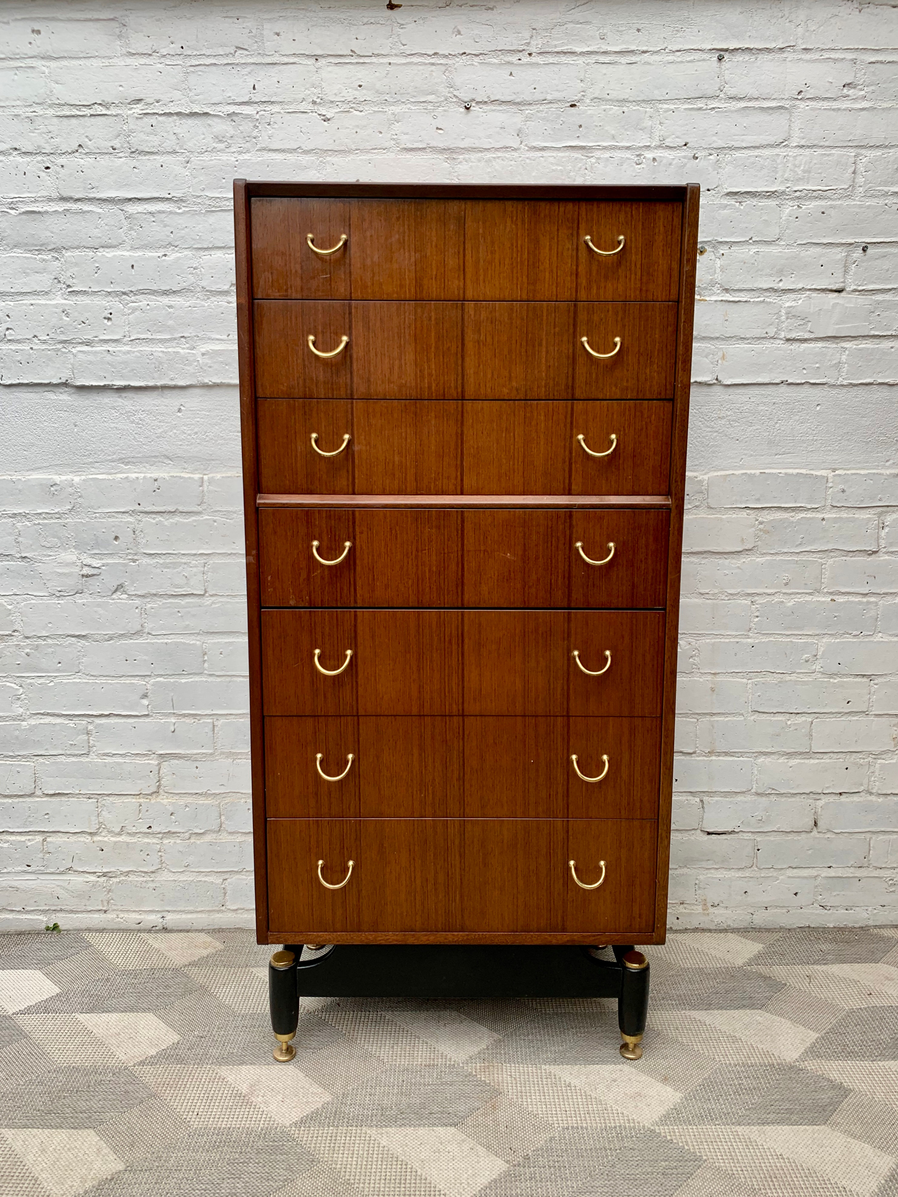 Vintage G Plan Tallboy Drawers Teak #D84
