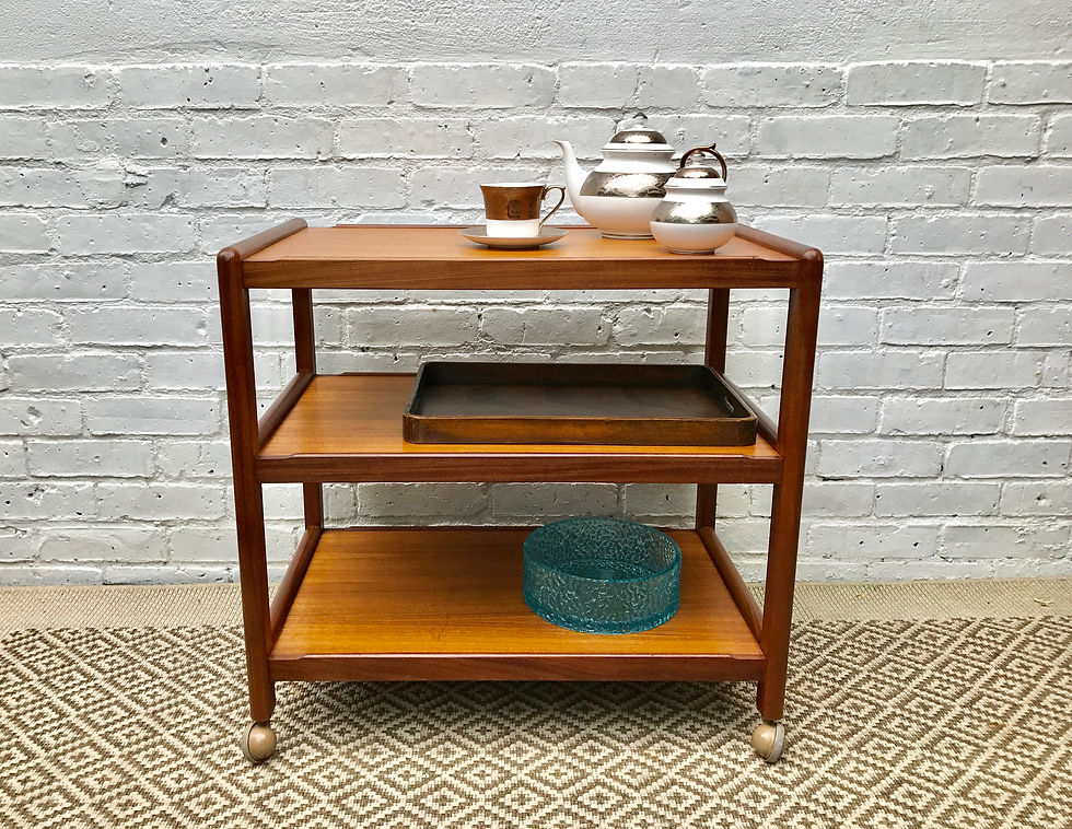 Vintage Wooden Drinks Tea Trolley #399
