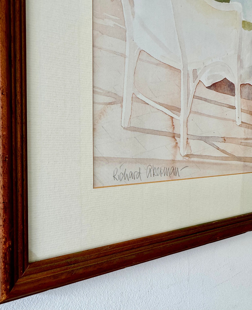 Miniature : Pair of Vintage Garden Conservatory Prints by Richard Akerman