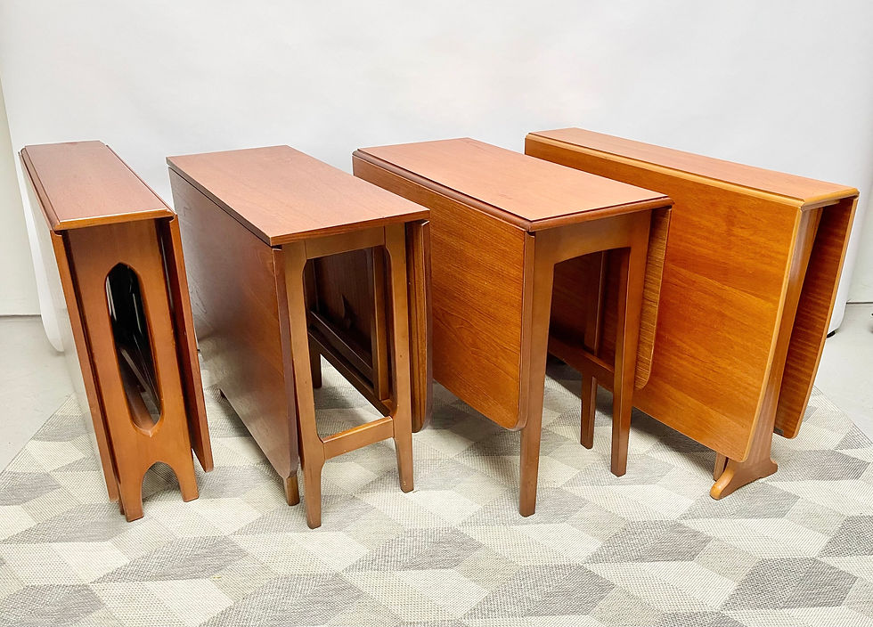 Miniature : Vintage Folding Gate Leg Dining Table Teak collection