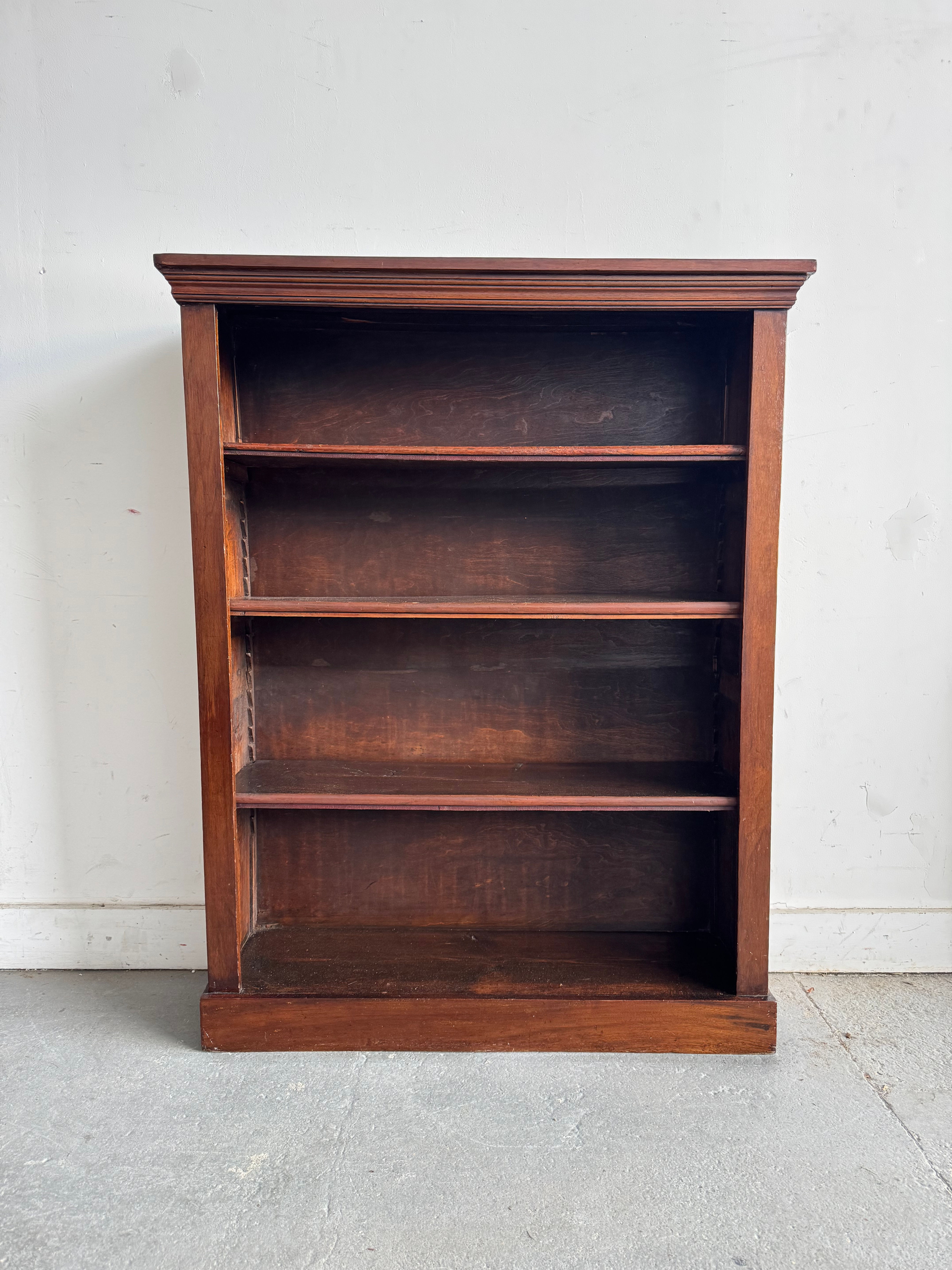 Vintage Open Bookcase with Shelves