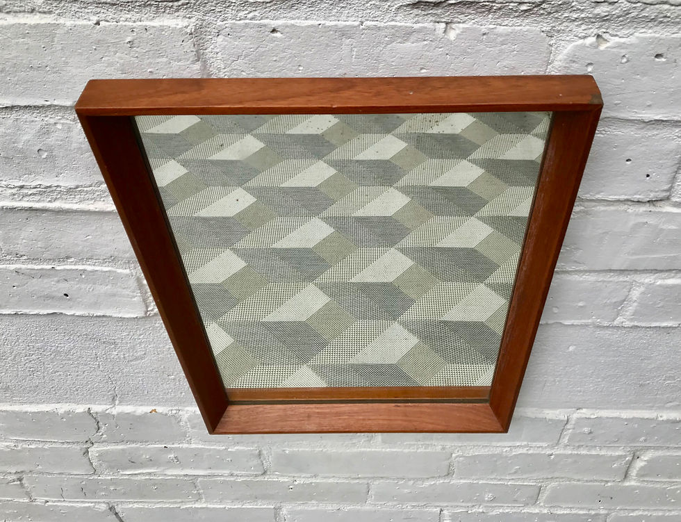 Miniatura: Vintage Retro Mirror Wood Frame #567
