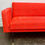 Miniature : Vintage 3 Seater Sofa Bed Settee Red