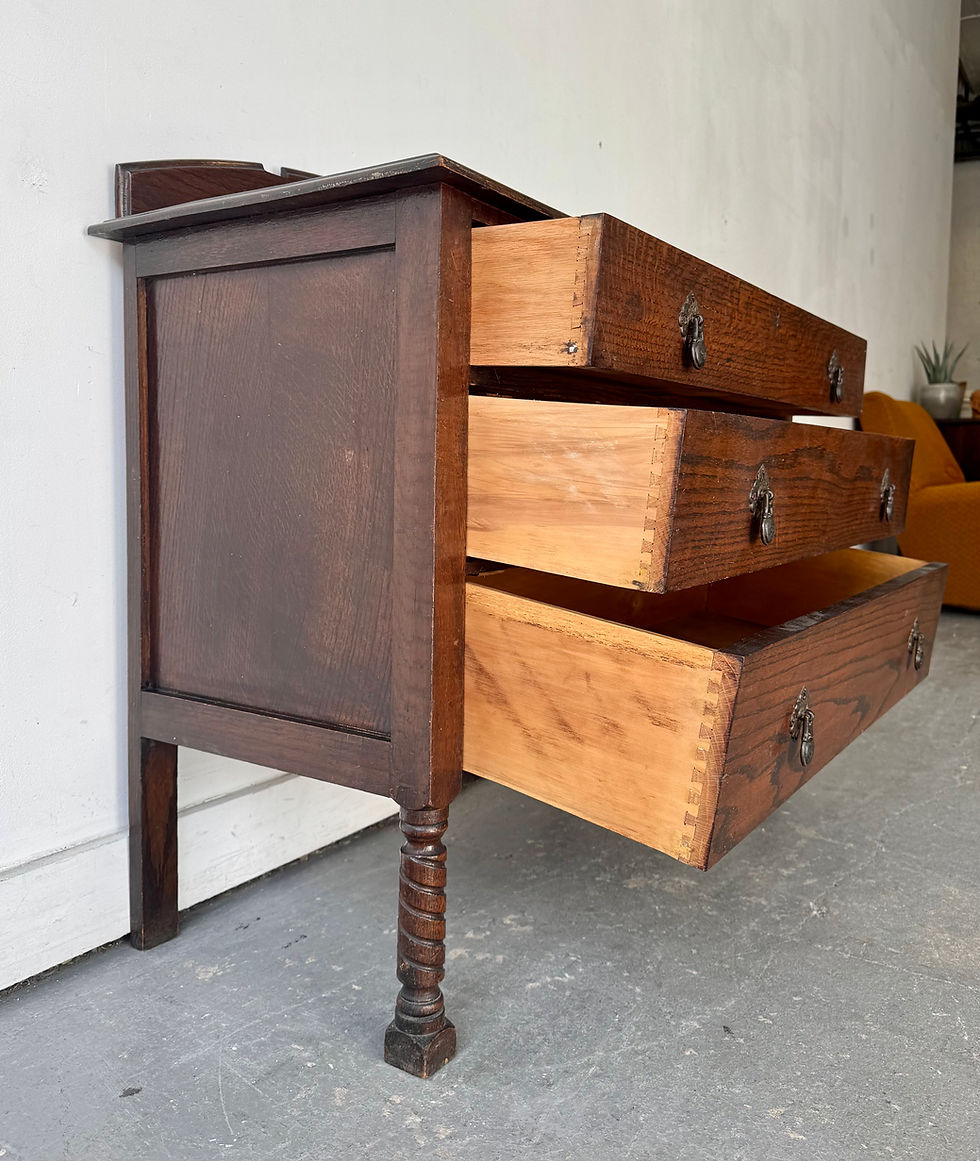 Thumbnail: Edwardian Chest of Drawers left open
