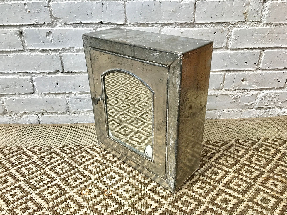 Thumbnail: Vintage Metal Medicine Cabinet with Mirror #360