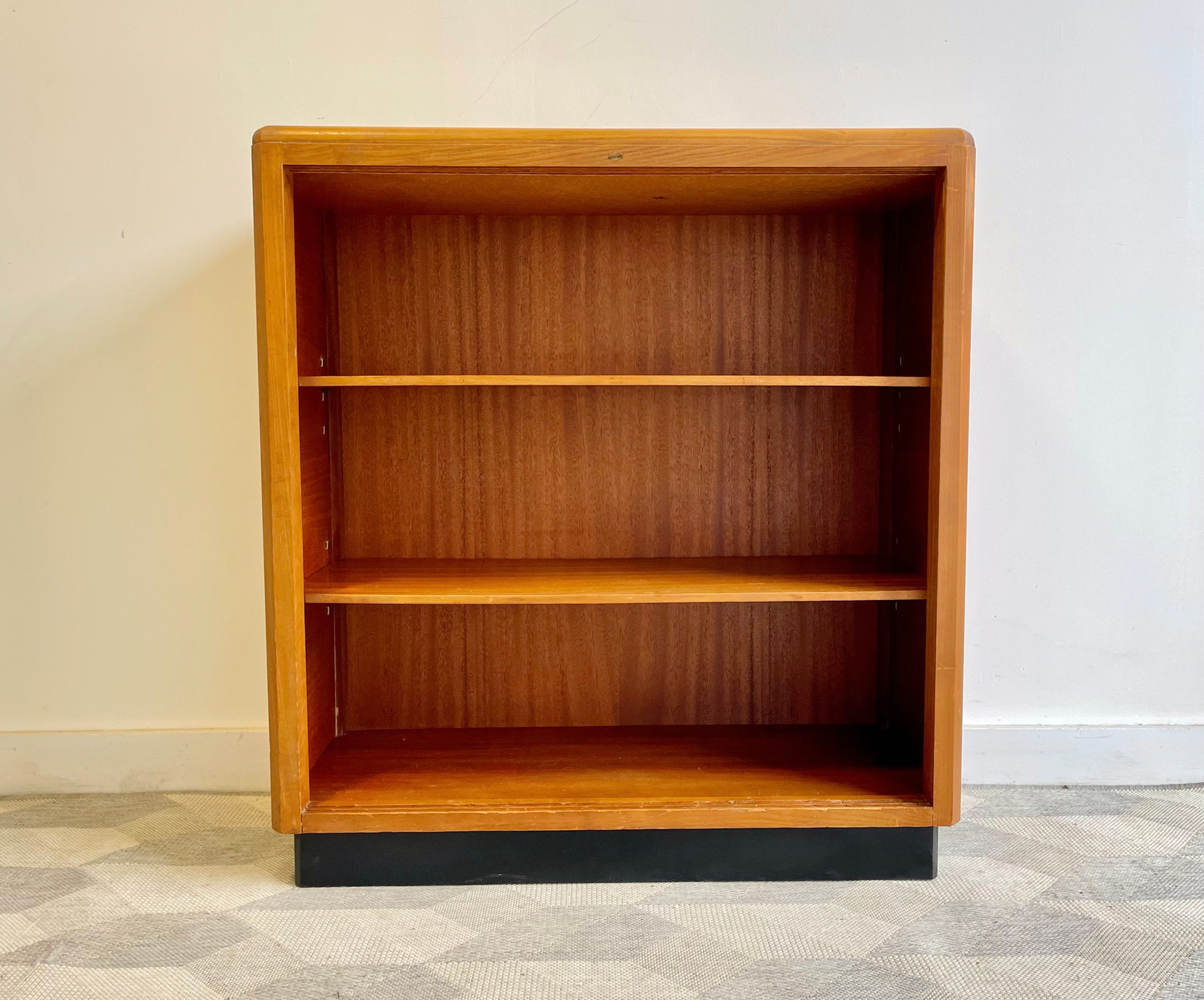 Vintage Art Deco Open Bookcase