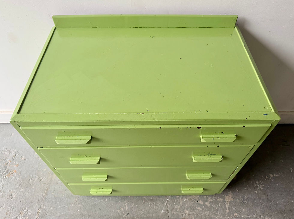 Thumbnail: Vintage Chest of Drawers Painted Green