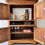 Thumbnail: Large Antique Linen Cabinet open