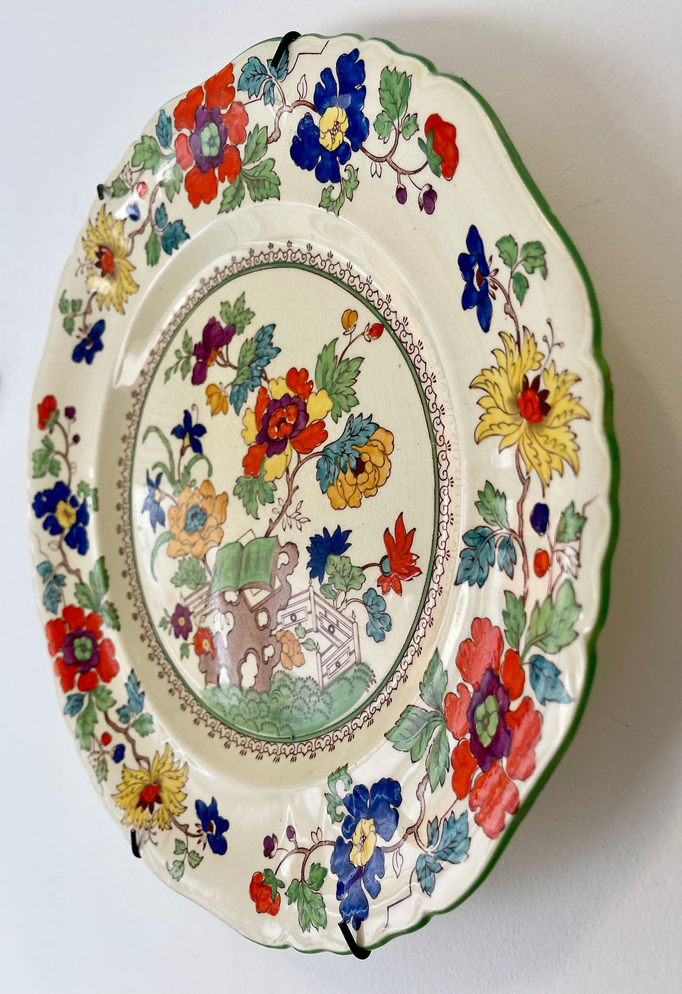 Miniatura: Masons Green Bible Pattern Ironstone China Plate